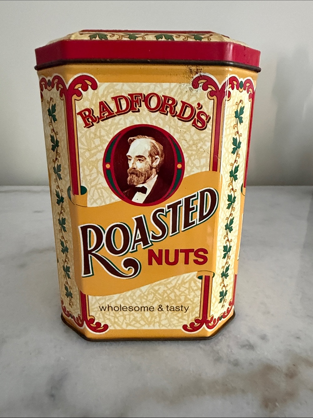 Radford’s Roasted Nuts 1982 vintage tin
